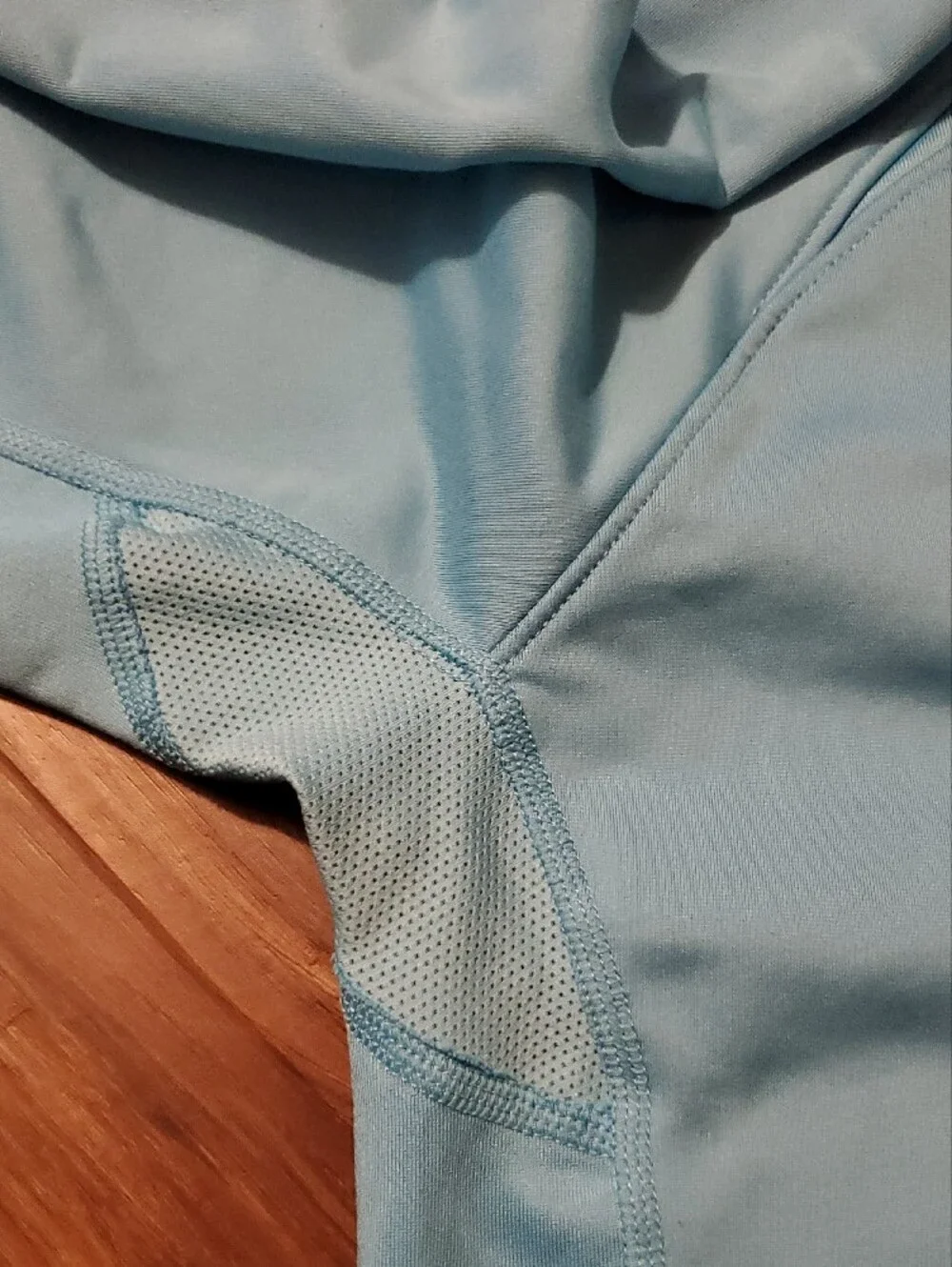 Nike Dri-Fit Sky Blue Quarter-Zip Hooded Pullover